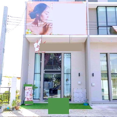 อาคารพาณิชย์ให้เช่า : สุวรรณภมูิ 7.8 กม.นวดเพื่อสุขภาพ หลวงแพ่ง มอเตอร์เวย์ ให้เช่าทาวน์โฮม 3 ชั้น มีใบขออนุญาต โลตัส ลาดกระบัง 2.28กม. 11เตียง 4 นอน 4 น้ำ