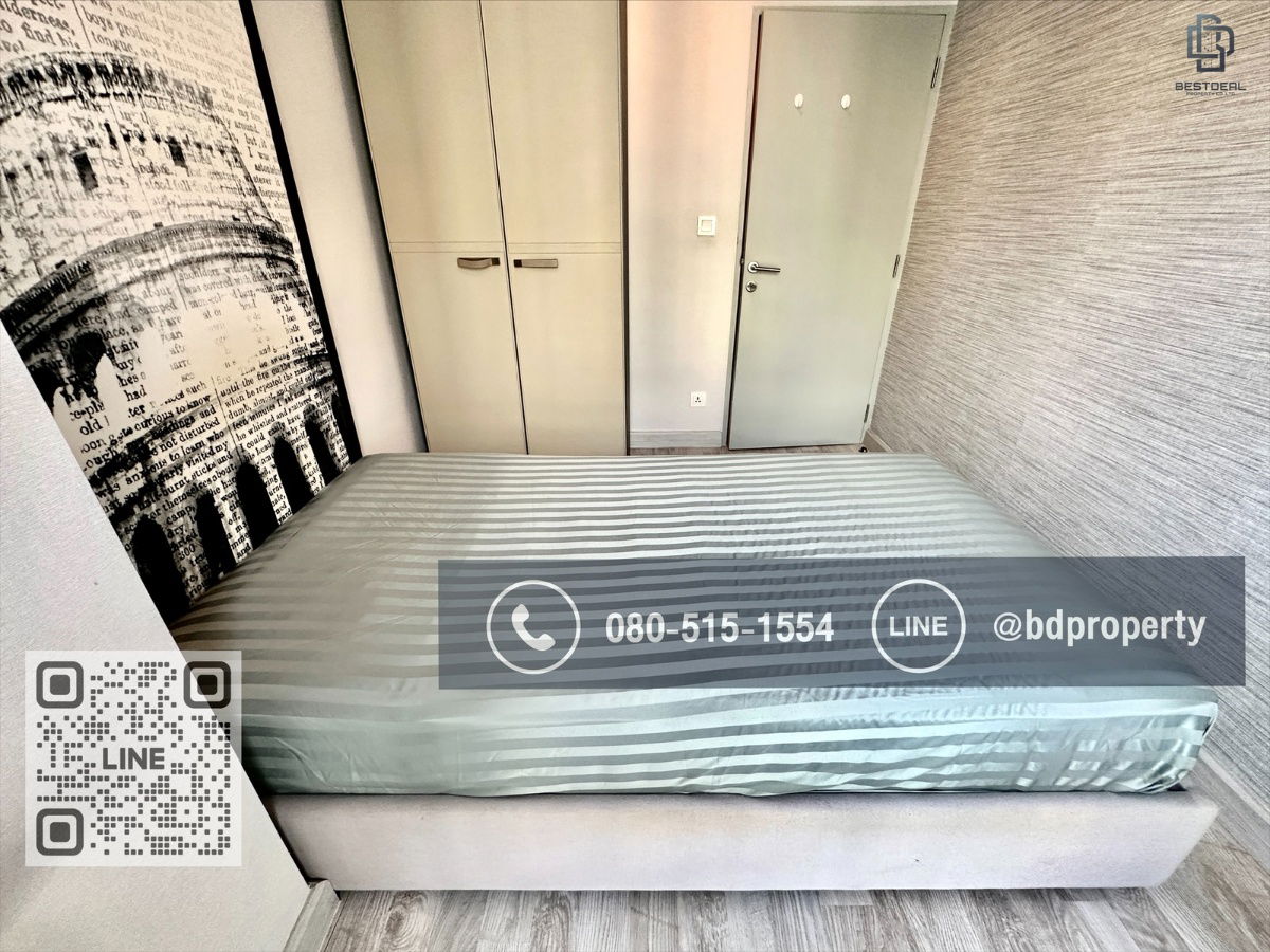 รูป Bestdeal ให้เช่าด่วน!!!ราคา 25,000/เดือนเท่านั้น  2 ห้องนอน 55 sqm. เฟอร์นิเจอร์และเครื่องใช้ไฟฟ้าครบ ใกล้MRT และ เซ็นทรัลพระราม 9 เพียง 80 ม. - รูปที่ 8/11