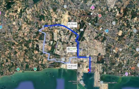 รูป ขาย ที่ดิน ถูกสุดในย่านนี้ ME375 EECม่วงลาย ติดถนนบูรพาพัฒน์ บ้านฉาง ระยอง . 12 ไร่ 1 งาน 29 ตรว ใกล้ท่าเรือมาบตาพุด นิคมมาบตาพุด เพียง 8 Km - รูปที่ 12/12