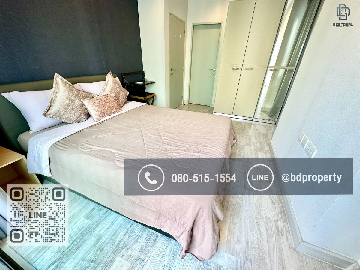 รูป Bestdeal ให้เช่าด่วน!!!ราคา 25,000/เดือนเท่านั้น  2 ห้องนอน 55 sqm. เฟอร์นิเจอร์และเครื่องใช้ไฟฟ้าครบ ใกล้MRT และ เซ็นทรัลพระราม 9 เพียง 80 ม. - รูปที่ 5/11