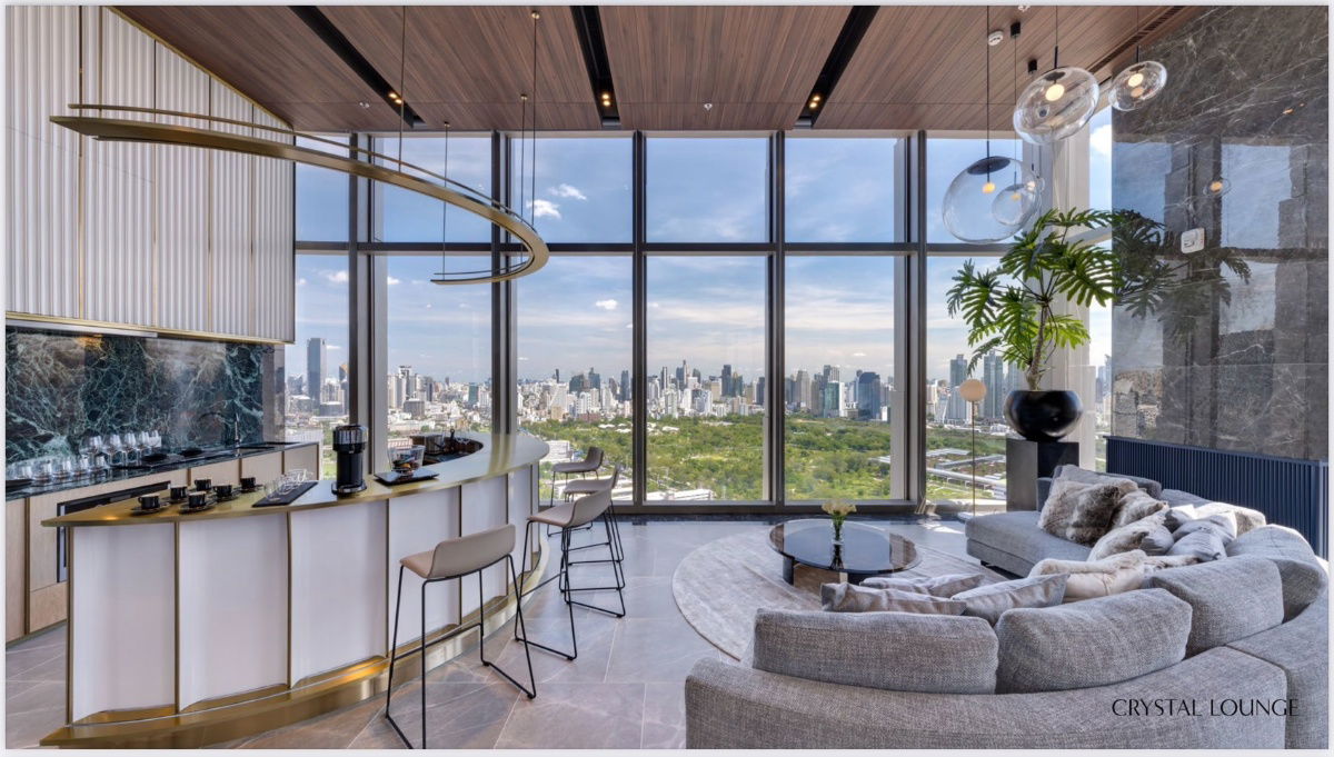 รูป THE CROWN Residences MRT ลุมพินี เพียง 300 ม._ห้องมุม 1 ห้องนอน 28 ตรม.เฟอร์นิเจอร์+เครื่องใช้ไฟฟ้าครบ - รูปที่ 11/15