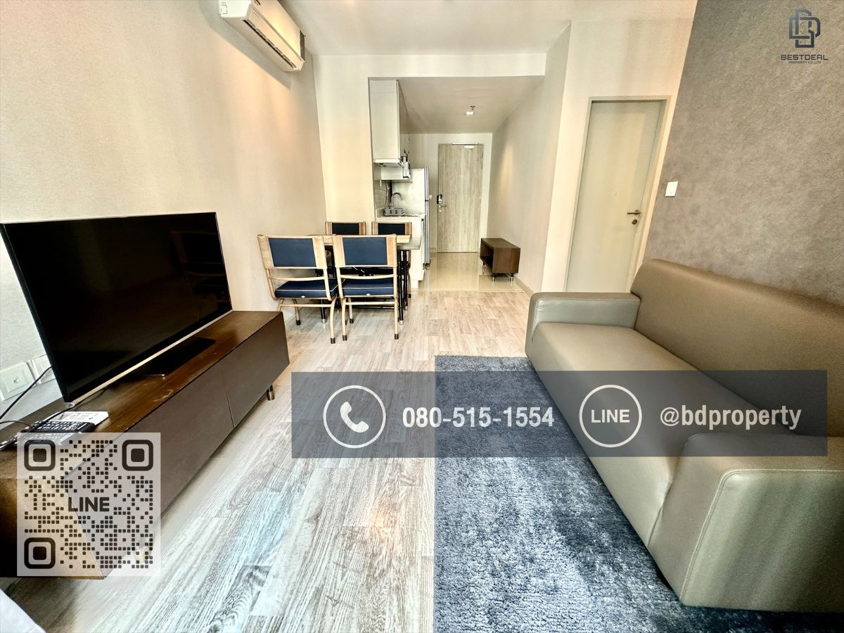 รูป Bestdeal ให้เช่าด่วน!!!ราคา 25,000/เดือนเท่านั้น  2 ห้องนอน 55 sqm. เฟอร์นิเจอร์และเครื่องใช้ไฟฟ้าครบ ใกล้MRT และ เซ็นทรัลพระราม 9 เพียง 80 ม. - รูปที่ 6/11