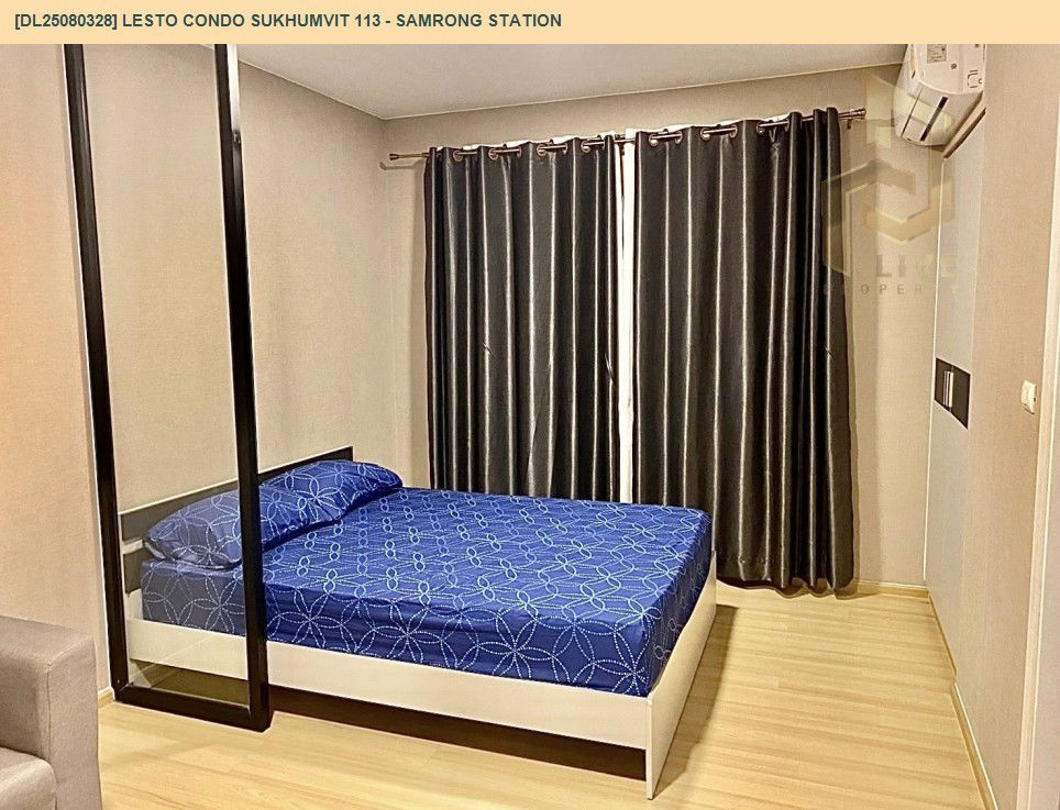 picture DL25080328 Condo for rent, Lesto Condo Sukhumvit 113 - Samrong Station near BTS Samrong, ready to move in, call urgently 0656133286 LineID @534wlwof - 2/9
