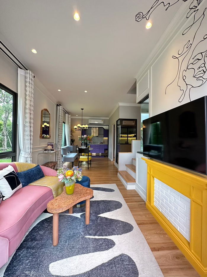 รูป 🏡 ขายบ้านตัวอย่าง สิริเพลส เมกาบางนา ✨ บ้านสไตล์ปารีส Type 99 ตร.ม. พร้อมอยู่ แต่งครบ - รูปที่ 3/12