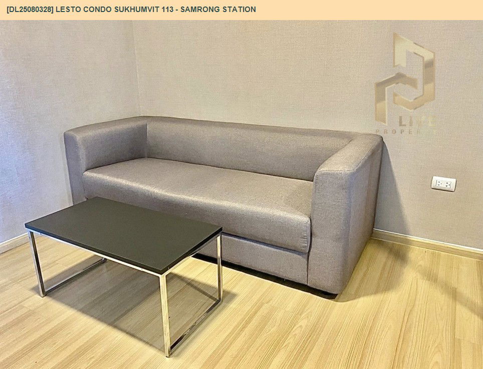 picture DL25080328 Condo for rent, Lesto Condo Sukhumvit 113 - Samrong Station near BTS Samrong, ready to move in, call urgently 0656133286 LineID @534wlwof - 3/9