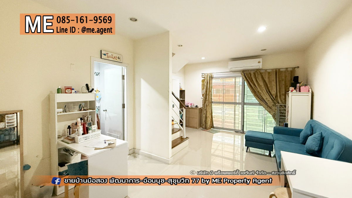 picture For Sale Townhouse Villette Lite Pattanakarn 38 near Ekkamai-Thonglor-Sukhumvit, call 085-161-9569 (TF52-17) - 7/25