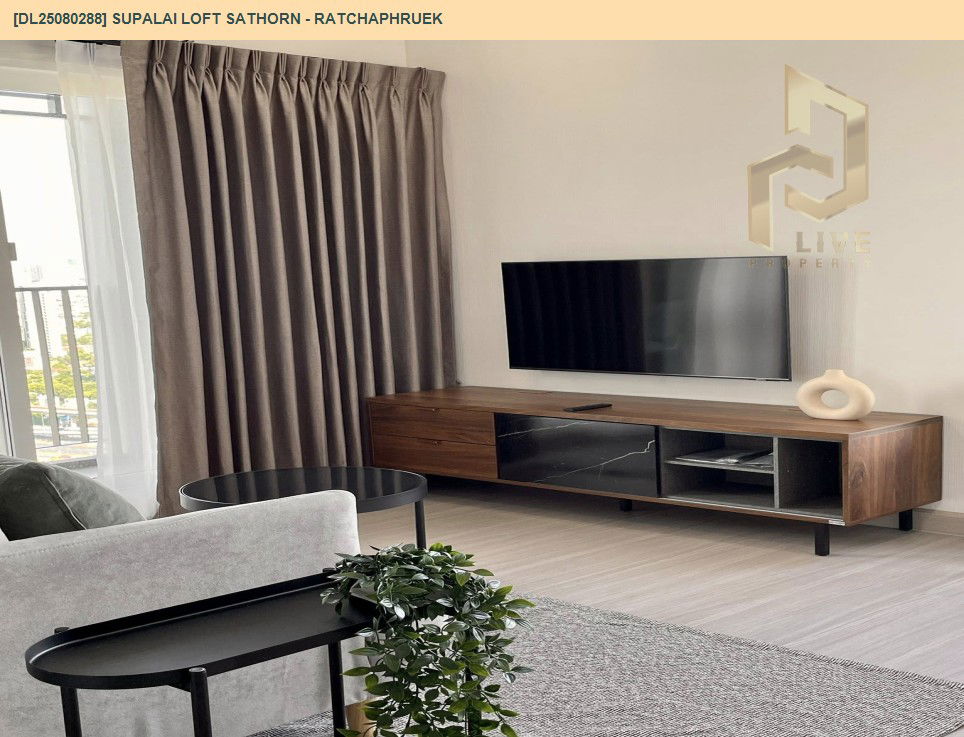 รูป DL25080288 ให้เช่าคอนโด ศุภาลัย ลอฟท์ สาทร - ราชพฤกษ์ (Supalai Loft Sathorn - Ratchaphruek) ใกล้ BTS บางหว้า พร้อมเข้าอยู่ โทรด่วน 0638692663 LineID @655ebbvc - รูปที่ 5/10