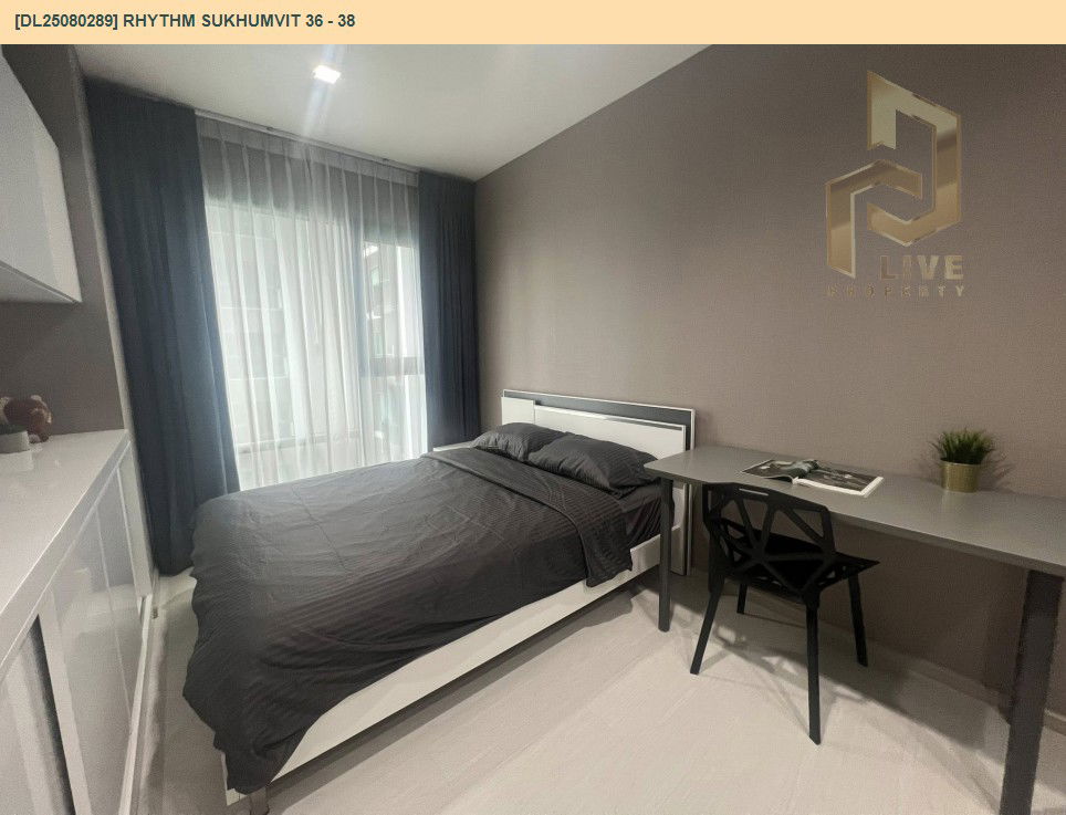 picture MDL25080289 Condo for rent, Rhythm Sukhumvit 36 - 38 near BTS Thong Lo, ready to move in, call urgently 0656133286 LineID @655ebbvc - 15/16