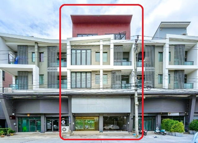 รูป ตลาดเคหะออเงิน 1.8 กม. ถ.สุขาภิบาล5 วัชรพล อาคารพาณิชย์ 3.5 ชั้น 45ตร.วา. 495ตร.ม.ทางด่วนจตุโชติ รพ.สายไหม 3.8กม. 3-4นอน - รูปที่ 1/8