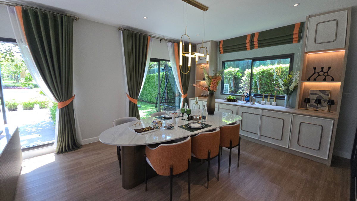 รูป Luxury Home พร้อมเฟอร์ฯ เดินทางสะดวกใกล้สนามบินสุวรรณภูมิ โถง Double Volume 6.5 เมตร - รูปที่ 11/30