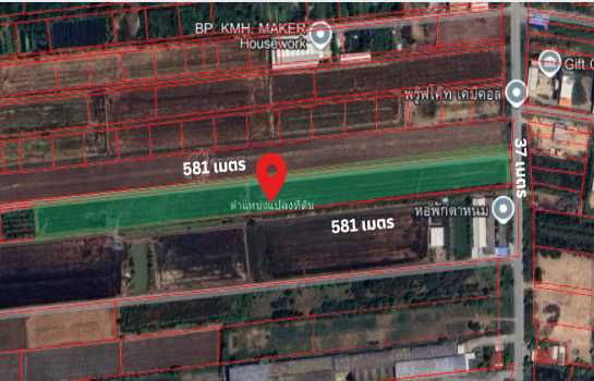 picture Land for sale in Sai Noi, 13 rai, 2 ngan, 23 sq m, near the Heineken beer factory, price lower than market, suitable for investment. - 8/9