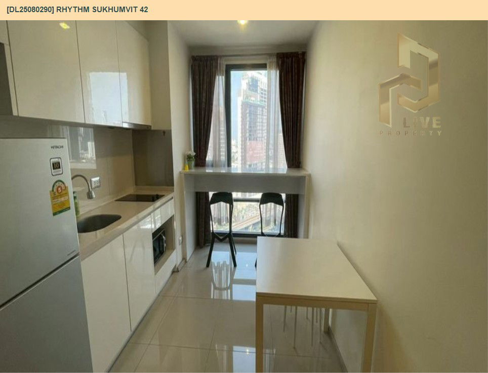 picture DL25080290 Condo for rent, Rhythm Sukhumvit 42 near BTS Ekkamai, ready to move in, call urgently 0656133286 LineID @534wlwof - 5/10