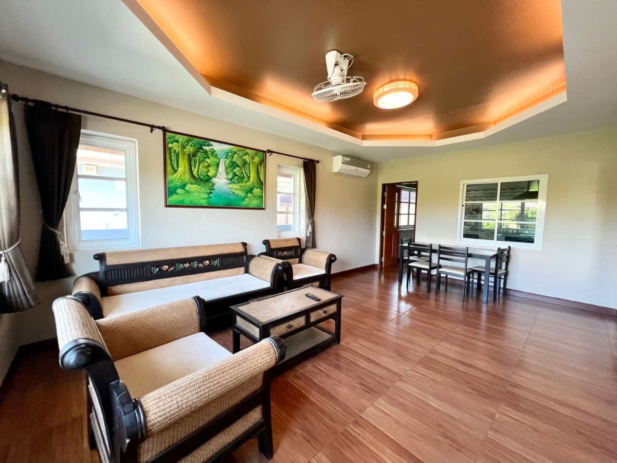 picture Single-storey house for rent in a resort, near Map Prachan Reservoir, quiet, convenient transportation - 4/6