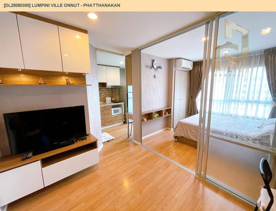 picture DL25080300 Condo for rent, LUMPINI VILLE ONNUT - PHATTHANAKAN near -, ready to move in, call urgently 0656133286 LineID @534wlwof - 6/20