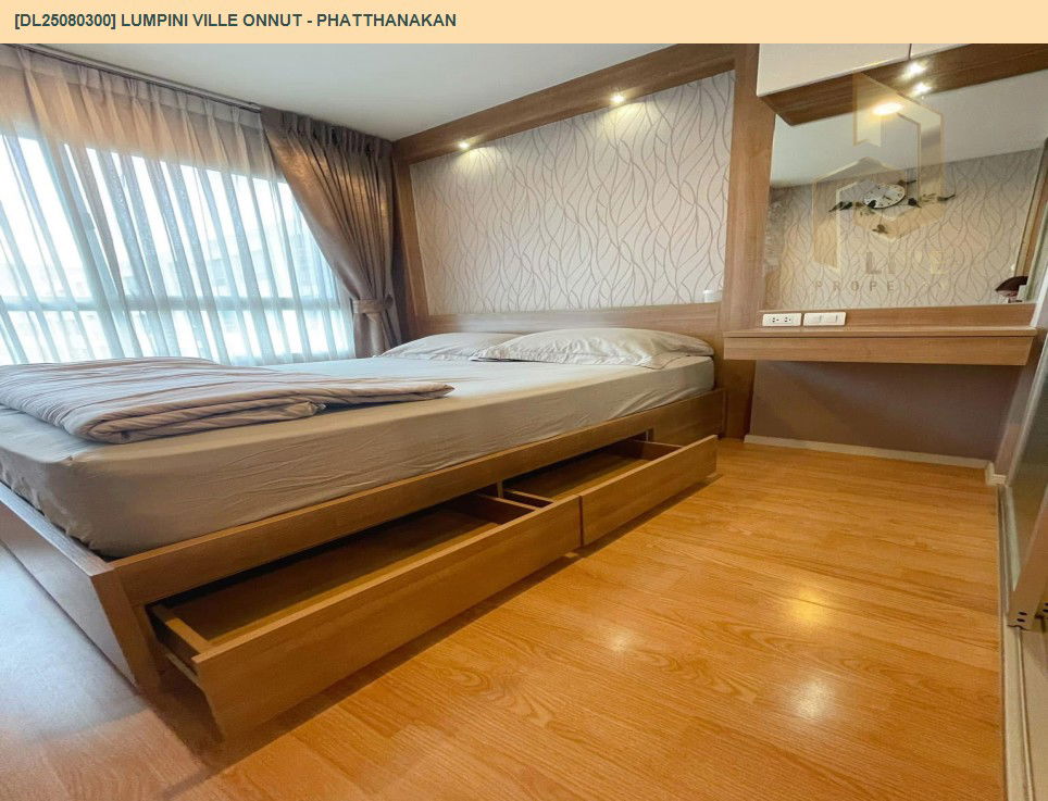 picture DL25080300 Condo for rent, LUMPINI VILLE ONNUT - PHATTHANAKAN near -, ready to move in, call urgently 0656133286 LineID @534wlwof - 14/20