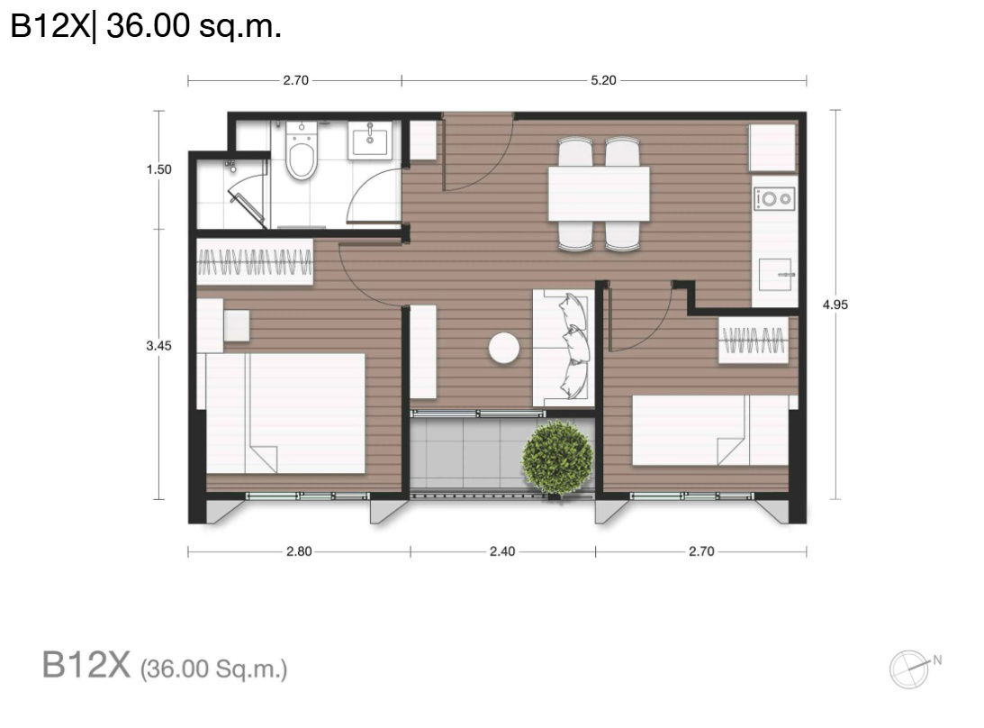 picture 💥 Urgent! Below-Cost Condo Down Payment – NUE Epic Asok-Rama 9, Tower D 🐶 Pet Friendly | 1 Bed Plus with Central Rama 9 View - 2/7