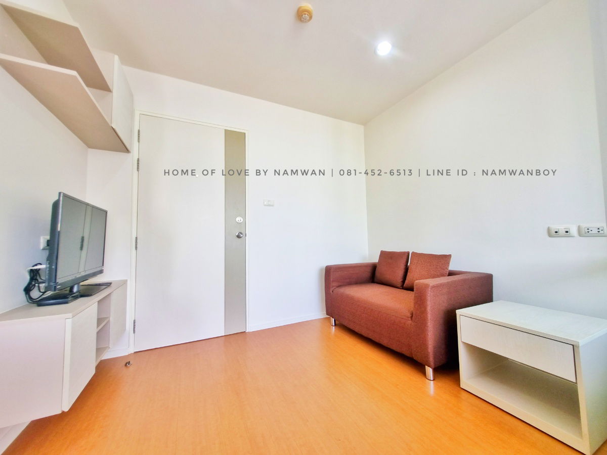รูป ((ขายถูก!!))  ลุมพินี คอนโดทาวน์ รามอินทรา-ลาดปลาเค้า เฟส 1 ตึก A2 ชั้นบนสุด ห้องริม วิวสวน เฟอร์ Built-In (C287)  - รูปที่ 8/18