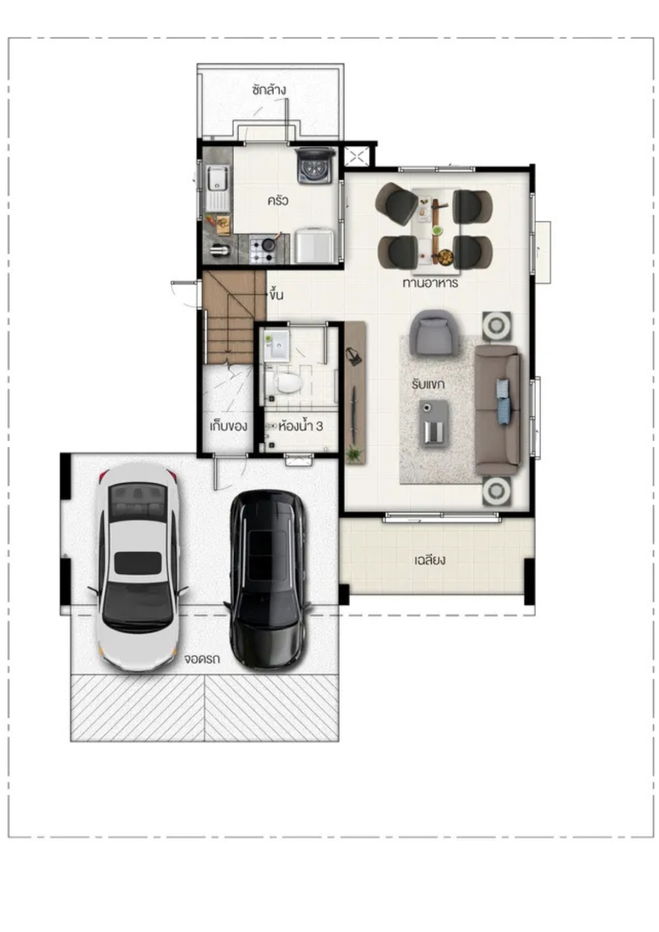 รูป บ้านเดี่ยว 2 ชั้น 3ห้องนอน 3ห้องน้ำ สภาพดี พร้อมเฟอร์นิเจอร์ – หมู่บ้านอณาสิริ มะลิวัลย์ ขอนแก่น - รูปที่ 16/22