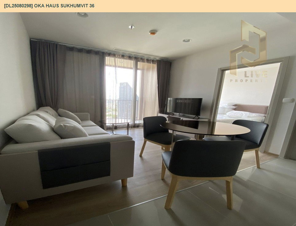 picture DL25080298 Condo for rent, OKA HAUS Sukhumvit 36 near BTS Thong Lo, ready to move in, call urgently 0656133286 LineID @534wlwof - 2/7