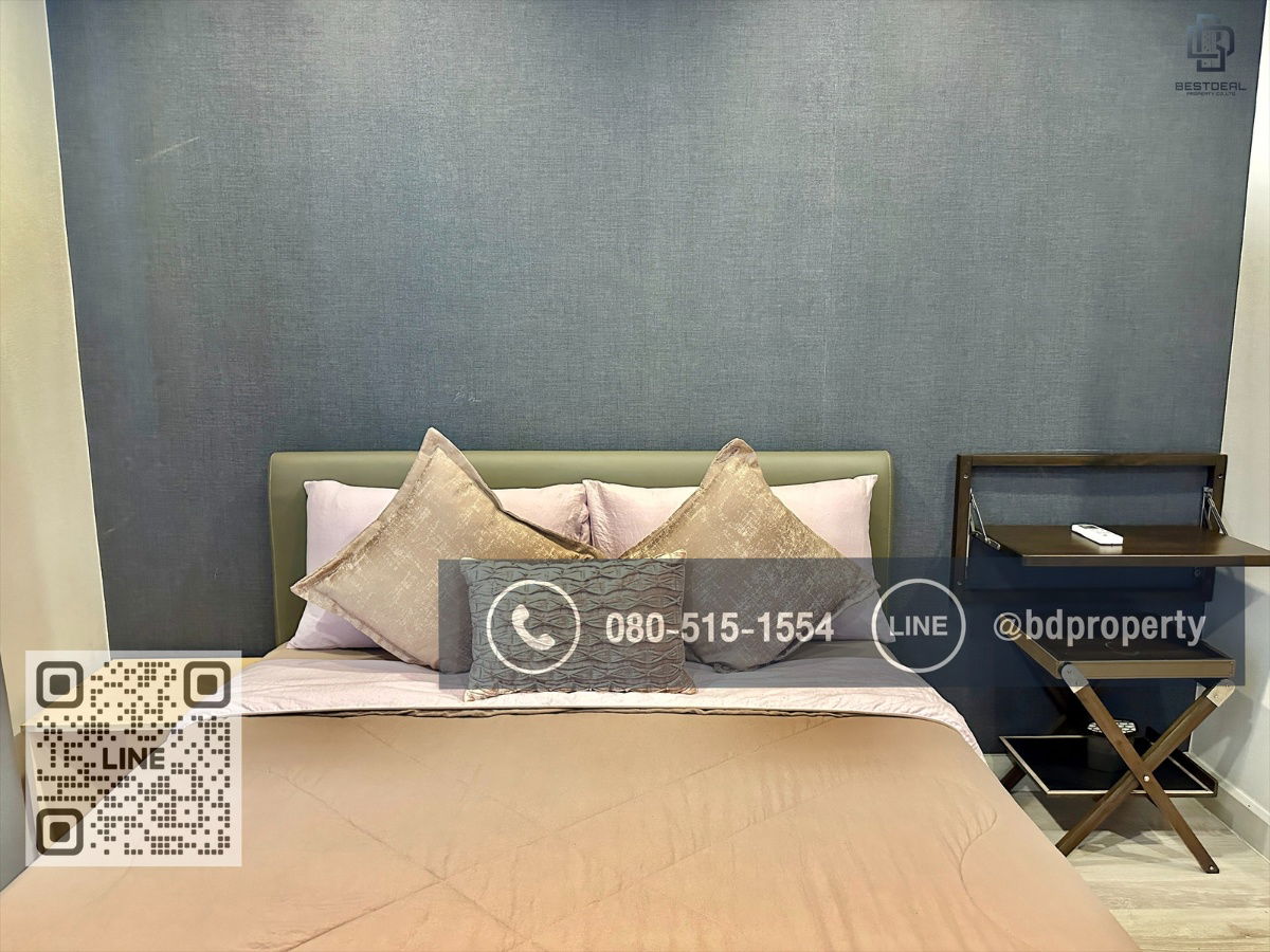 รูป Bestdeal ให้เช่าด่วน!!!ราคา 25,000/เดือนเท่านั้น  2 ห้องนอน 55 sqm. เฟอร์นิเจอร์และเครื่องใช้ไฟฟ้าครบ ใกล้MRT และ เซ็นทรัลพระราม 9 เพียง 80 ม. - รูปที่ 3/11