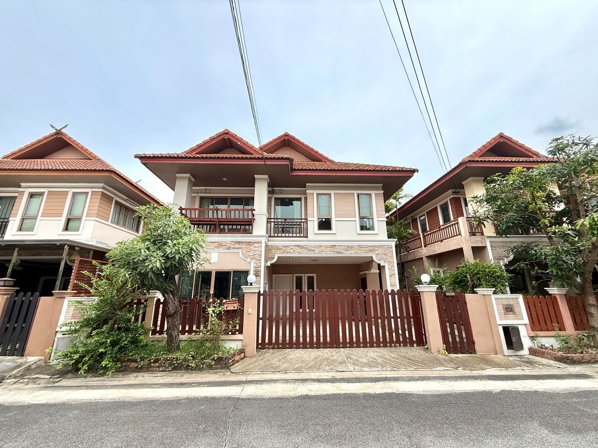 รูป ปล่อยเช่า‼️บ้านเดี่ยว 2 ชั้น หมู่บ้านนนนที บางกรวย-จงถนอม เนื้อที่ 50 วา 4 นอน 3 น้ำ 1 โถงอเนกประสงค์+ห้องนั่งเล่น  2 ที่จอดรถ ทิศเหนือ🌿โซนริมคลอง💦 - รูปที่ 1/27