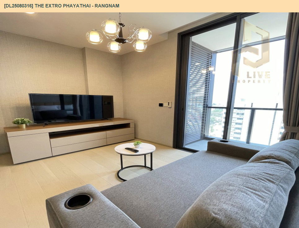 picture DL25080316 Condo for rent, THE EXTRO Phayathai - Rangnam near -, ready to move in, call urgently 0656133286 LineID @655ebbvc - 4/8