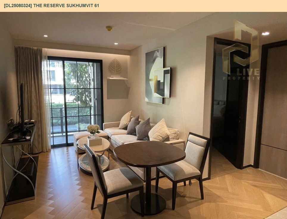 รูป MDL25080324 ให้เช่าคอนโด เดอะ รีเซิร์ฟ สุขุมวิท 61 (The Reserve Sukhumvit 61) ใกล้ BTS เอกมัย พร้อมเข้าอยู่ โทรด่วน 0638692663 LineID @655ebbvc - รูปที่ 3/11