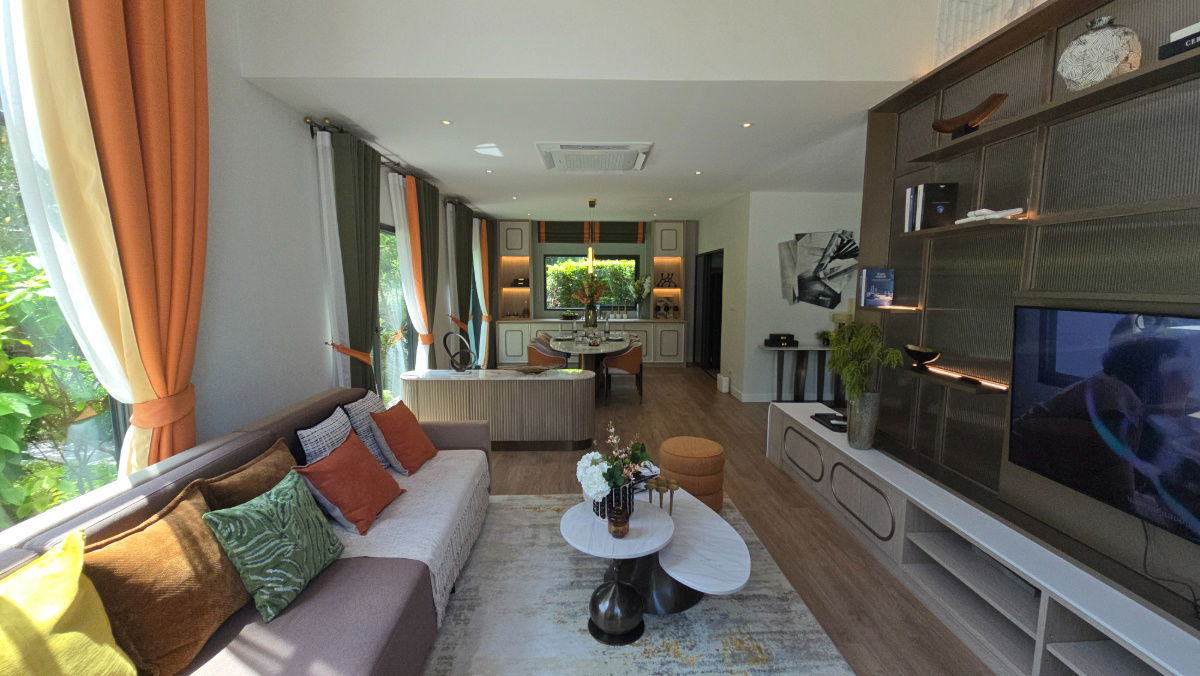 รูป Luxury Home พร้อมเฟอร์ฯ เดินทางสะดวกใกล้สนามบินสุวรรณภูมิ โถง Double Volume 6.5 เมตร - รูปที่ 10/30