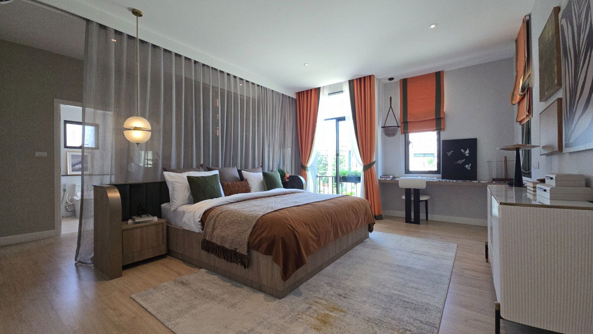 รูป Luxury Home พร้อมเฟอร์ฯ เดินทางสะดวกใกล้สนามบินสุวรรณภูมิ โถง Double Volume 6.5 เมตร - รูปที่ 19/30