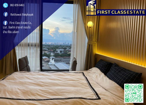 Wow wow wowห้องจิงสวยมากให้เช่า Ideo mobi sukhumvit Eastpoint  1 Bed 1 Bath ห้องนั้งเล่นกว้าง  BTS Bangna 