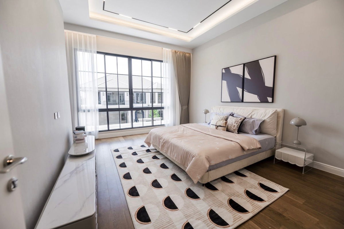 picture  Buy and sell luxury houses at Narasiri Krungthep Kreetha. Ready to move in. Good location near expressway, schools, and leading department stores - 5/7