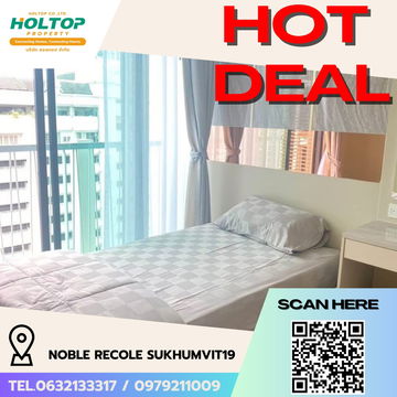 #R5609 🎉 100868 ให้เช่าคอนโด Noble Recole Sukhumvit19 