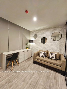 พร้อมเช่า ห้องใหม่ 1 นอน Regent Home บางนา ใกล้ทางด่วนบางนาและ BTS บางนา ส่วนกลางจัดเต็ม