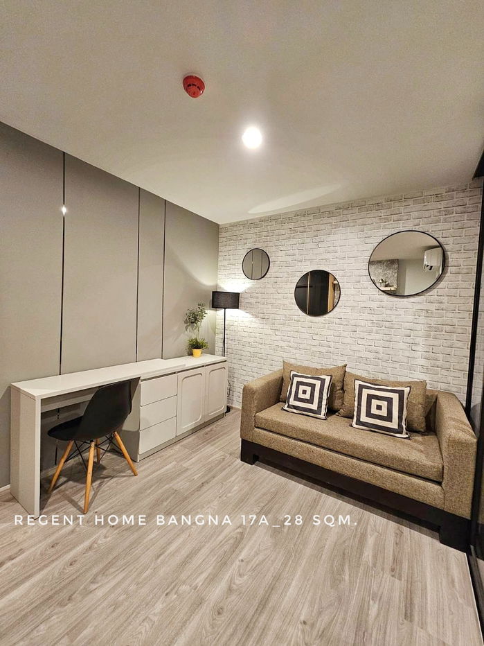 รูป พร้อมเช่า ห้องใหม่ 1 นอน Regent Home บางนา ใกล้ทางด่วนบางนาและ BTS บางนา ส่วนกลางจัดเต็ม - รูปที่ 1/10