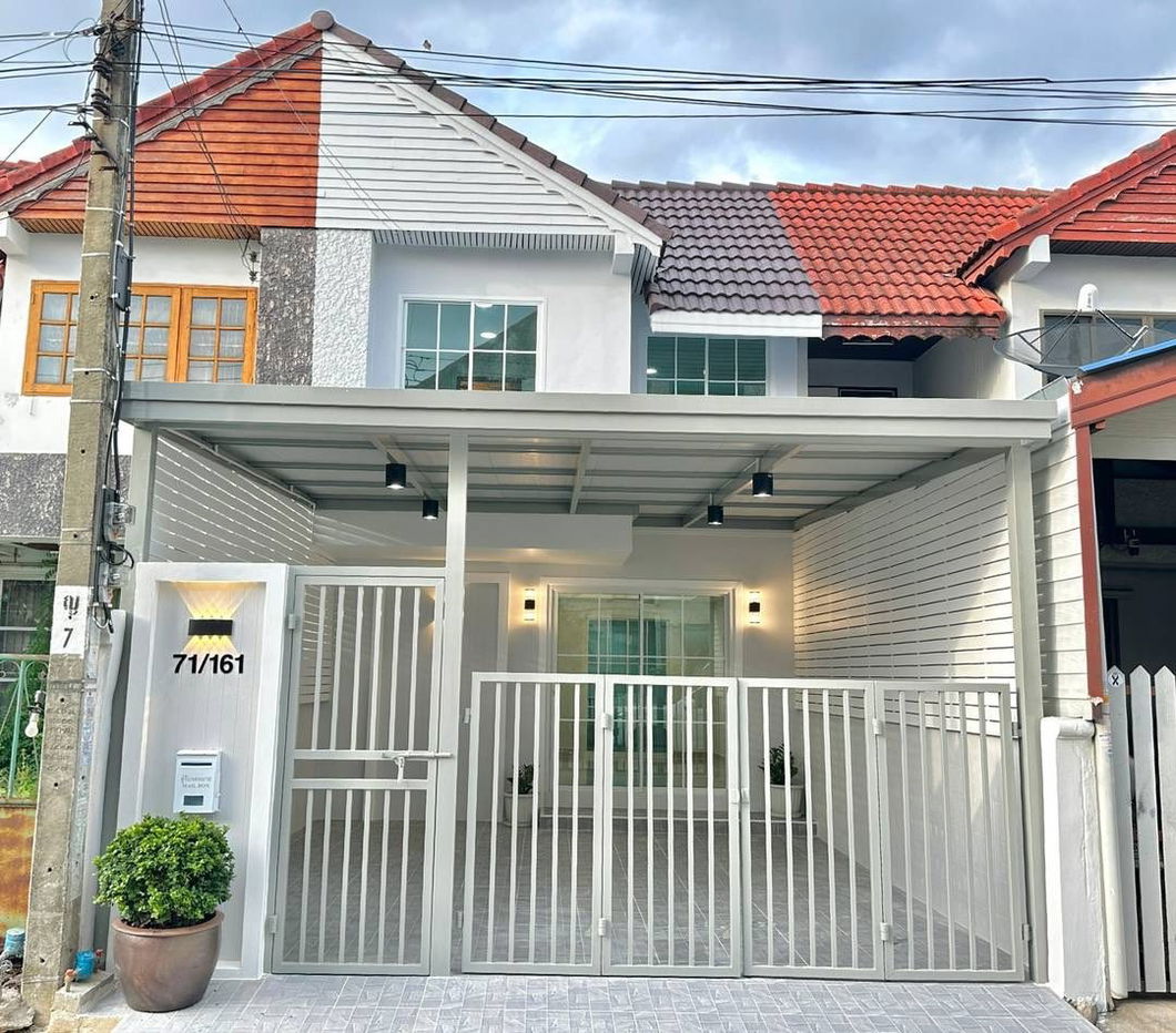 picture  Cheap sale, second-hand townhouse, newly decorated, Ubon Chat 2 project, on an area of 20 sq m, free transfer - 1/12