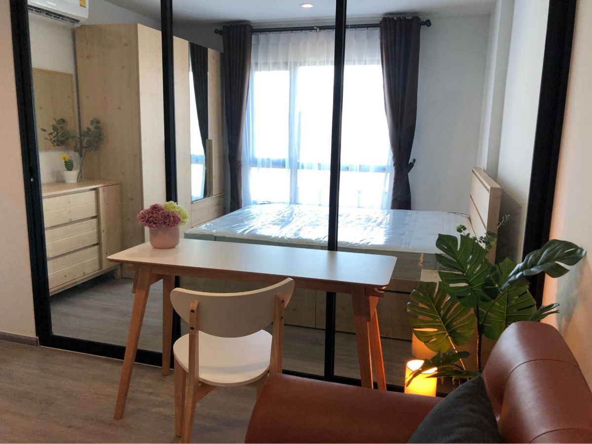 รูป ให้เช่าคอนโด รีช พหลโยธิน 52 ชั้น 8 ห้อง 30 ตร.ม.เฟอร์ครบ มีาเครื่องซักผ้า ใกล้ BTS สะพานใหม่ (TR1138) - รูปที่ 1/7