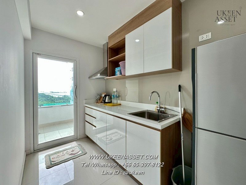 picture UK01- 305 For rent Sea Hill Condo Sriracha : 15th floor, corner room, price 9,000 baht, sea view, on Sukhumvit Road** - 8/10