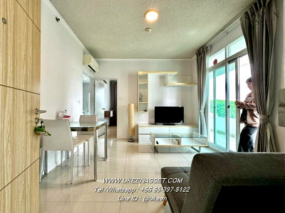 Condos for rent : UK01-304 Condo for rent Sea Hill Condo (Sriracha) corner room 37 sq m. : Price 8,000 baht **Next to Sukhumvit Road**