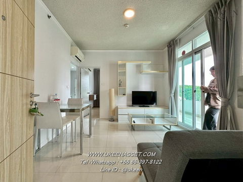UK01-304 Condo for rent Sea Hill Condo (Sriracha) corner room 37 sq m. : Price 8,000 baht **Next to Sukhumvit Road**