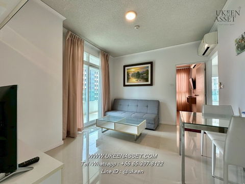 UK01- 305 For rent Sea Hill Condo Sriracha : 15th floor, corner room, price 9,000 baht, sea view, on Sukhumvit Road**