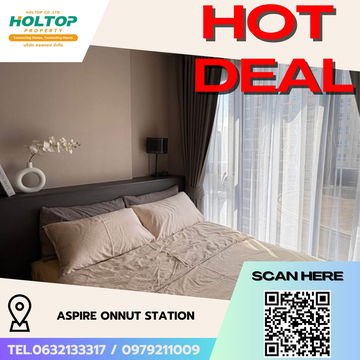 #R5622 🎉 100868 ให้เช่าคอนโด Aspire Onnut Station
