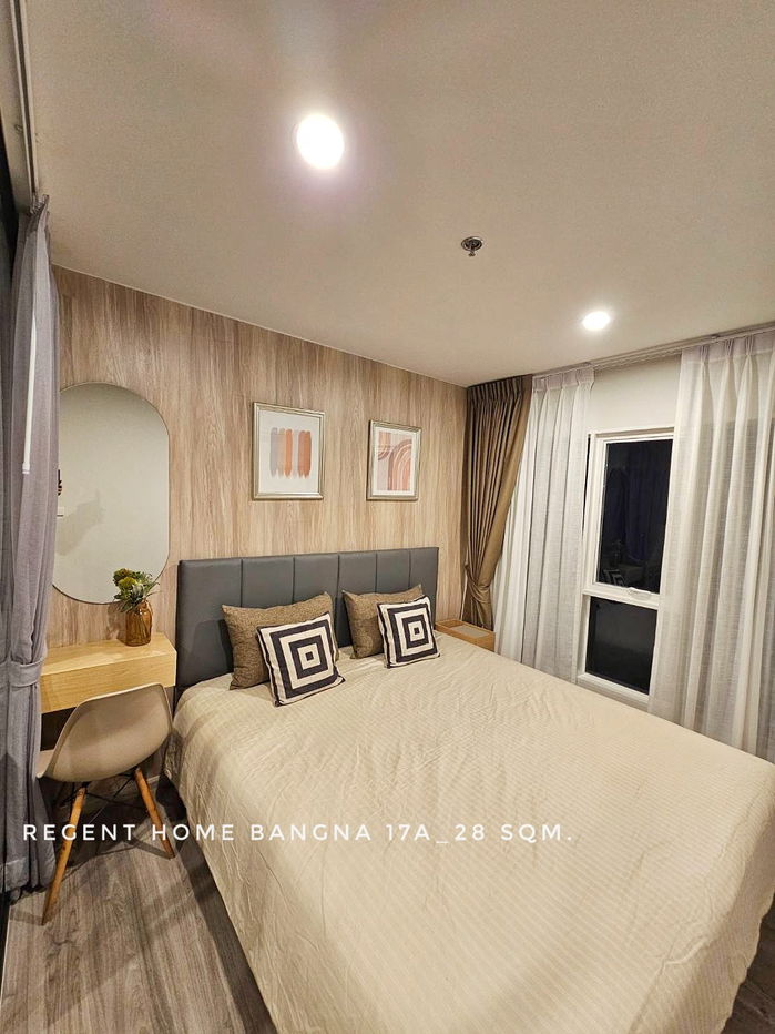 รูป พร้อมเช่า ห้องใหม่ 1 นอน Regent Home บางนา ใกล้ทางด่วนบางนาและ BTS บางนา ส่วนกลางจัดเต็ม - รูปที่ 6/10