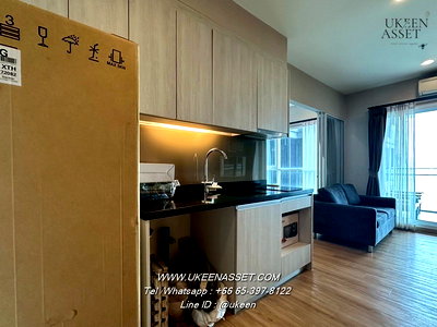 Condos for rent : UK01-309 For rent The ZEA Sriracha, luxury condo next to the sea in the heart of Sriracha: 1 bedroom, 35 sqm. wide balcony, 10,000 baht/month.