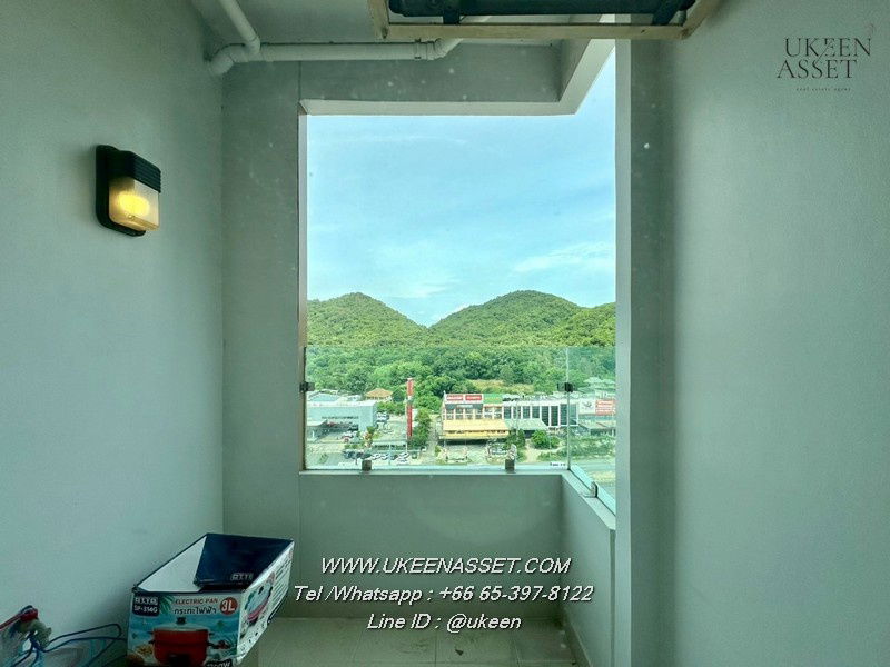 picture UK01-304 Condo for rent Sea Hill Condo (Sriracha) corner room 37 sq m. : Price 8,000 baht **Next to Sukhumvit Road** - 10/10