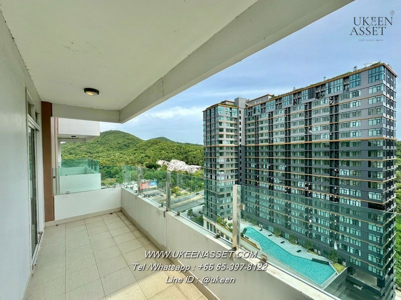 picture UK01- 305 For rent Sea Hill Condo Sriracha : 15th floor, corner room, price 9,000 baht, sea view, on Sukhumvit Road** - 3/10