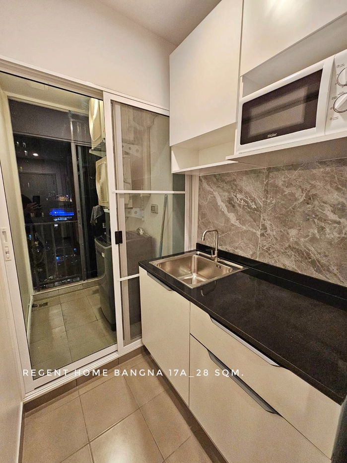 รูป พร้อมเช่า ห้องใหม่ 1 นอน Regent Home บางนา ใกล้ทางด่วนบางนาและ BTS บางนา ส่วนกลางจัดเต็ม - รูปที่ 8/10