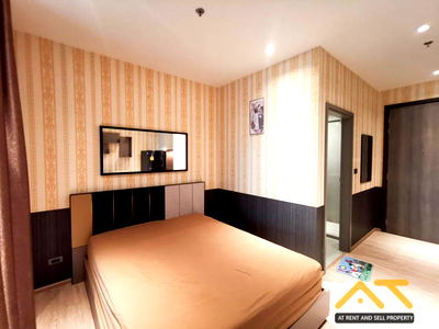 Condos for rent Bangkok : For rent  Whizdom Station Ratchada - Thapra  Studio 23 sq.m., Beautiful room, fully furnished.