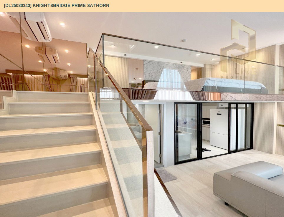 รูป DL25080343 ให้เช่าคอนโด ไนท์บริดจ์ ไพร์ม สาทร (Knightsbridge Prime Sathorn) ใกล้ BTS ช่องนนทรี พร้อมเข้าอยู่ โทรด่วน 0638692663 LineID @534wlwof - รูปที่ 3/5