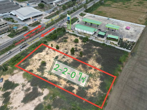 ขายที่ดินติดถนน 346 ปทุม-บางเลน