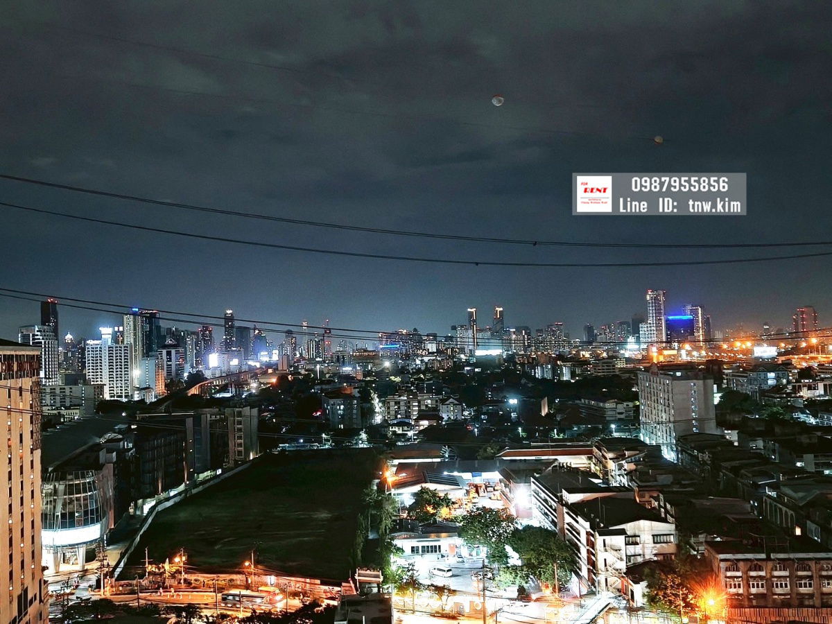 picture (C157) Plum Condo Ramkamhaeng Station for rent, 16th floor, 26 sq m, beautiful room, swimming pool view, near the Airport Link. - 11/11